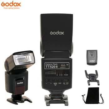 Светкавица за фотоапарат Godox Thinklite TT520II с вграден wi-fi сигнала 433 Mhz за цифрови огледално-рефлексни фотоапарати, Canon, Nikon, Pentax, Sony, Fuji Olympus