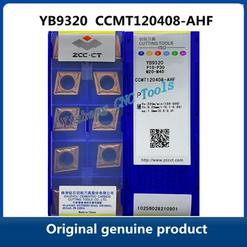 Безплатна доставка на Оригинални ZCC CT YB9320 CCMT120408-AHF YB6315 10 бр. Видий Поставяне на Струг с CNC режещи инструменти Инструменти