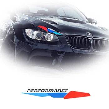 Спортна Предна фаровете M Performance Стикер Vinyl Стикер За BMW 1 3 4 5 7 8 серия X3 X4 X5 X6 F15 F16 F18 E34 E46 E30