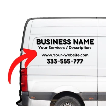 Голям обичай Стикери, етикети лепило винил дела за графично изображение на Борда на прозореца на Колата Колички Микробуса|рекламирайте вашата Услуга на Малкия бизнес