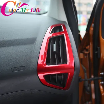 Автомобилна Вътрешна Предната Вентилационна Защитна Подплата за Кондициониране на Въздуха Декоративна Стикер за Ford Focus 3 MK3 2012-2018 Аксесоари