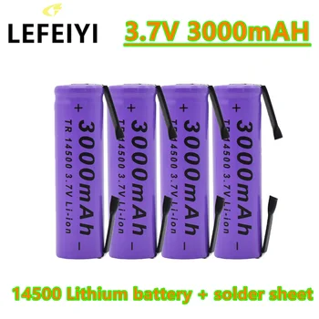 ICR 14500 Литиева Батерия От 3.7 До 3000 mah Акумулаторни Батерии за Заваряване на Батерии от Никелевого Лист за Led Фенерче