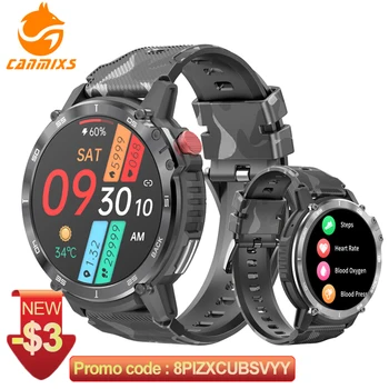 CanMixs Смарт часовници за мъже 4G 3ATM водоустойчив умни часовници с кислород кръв 400 ма Bluetooth предизвикателство спортни часовници Фитнес Тракер Мъжки