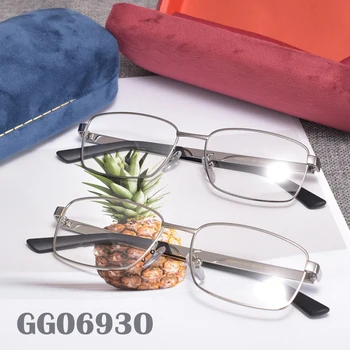 Квадратни метални оптични очила дамски мъжки рамки за очила 0693O Рамки за очила по рецепта за жени, мъже