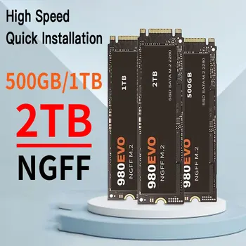 Устройство M. 2 SSD NGFF 1 TB 500 GB Твърд Диск Високоскоростен M. 2 2280 PCIe 3.0 Е Вътрешен Твърд Диск За Лаптоп Настолен