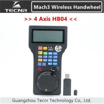 CNC Mach3 MPG окачен безжичен ръкохватката ос 4 pulse 50PPR оптичен генератор на кодера HB04 WHB04 за рутер с ЦПУ
