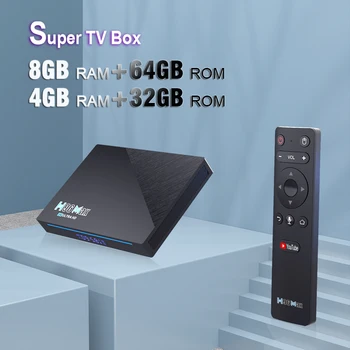 H96 MAX RK3566 Smart TV Box Android 11 8 GB RAM И 64 GB 1080P, 4K 8K 2,4 G / 5G Wifi 1000M Google Play, Youtube мултимедиен плейър H96Max TVBOX