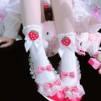 Японски Чорапи До Средата На Прасците, В Стил Лолита