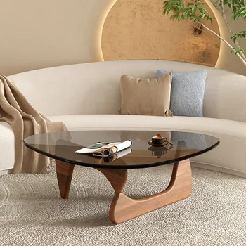 Стъклени Холни Маси с Модерен Дизайн, Черен на Японски Масичка Дизайнерски Естетичен Прозрачен Kaffee Tische Хотелската Мебели CC50CJ