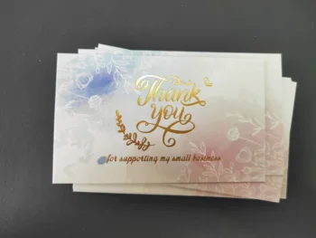30 парчета релеф златно фолио благодарствена картичка благодарим ви за вашата поръчка картичка малък бизнес похвално издател на малък магазин за подаръци упаковкааді