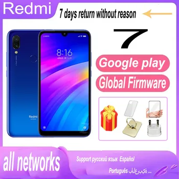 xiaomi redmi 7 мобилен телефон, мобилни телефони android celular глобалната версия