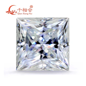 0,5-5ct EF цвят бял квадратна форма принцеса кройката муассанит свободна скъпоценен камък и за направата на бижута qianxianghui