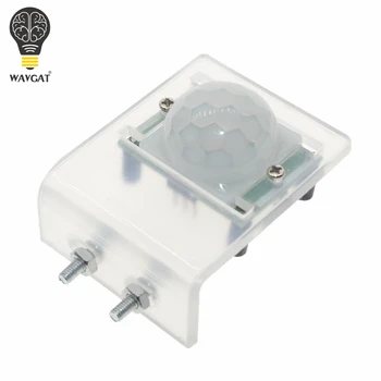 WAVGAT HC-SR501 Акрилни скоба IR Пироэлектрический Инфрачервен Сензор за Движение Модул за Детектор за arduino Сам Kit (Без HC-SR501)