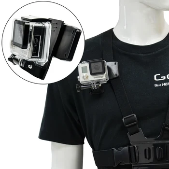 Спортна камера Скоба, за да Стяга Раницата Quik Release Въртящи се на 360 прислужници Бързо Закрепване за GoPro Hero 8 7 6 5 YI 4K SJCAM SJ4000