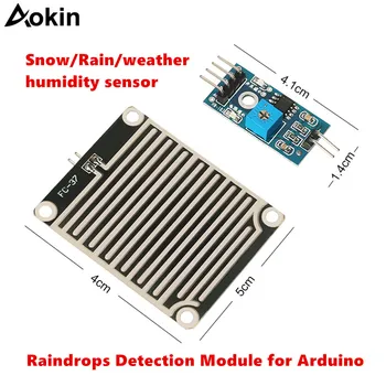 Сняг, Дъжд, времето, сензор за влажност за Arduino, температурен сензор за дъжд, модул за откриване на капки дъжд, сензори за Arduino