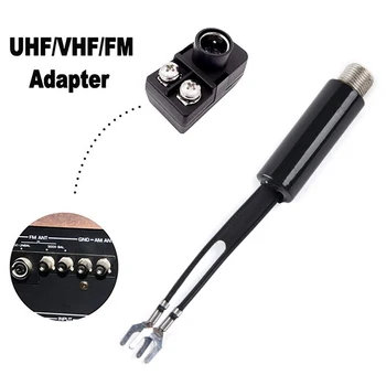 2 елемента UHF/VHF/FM/TV F кабел 75-300 Ти балун антена согласующий трансформатор адаптер