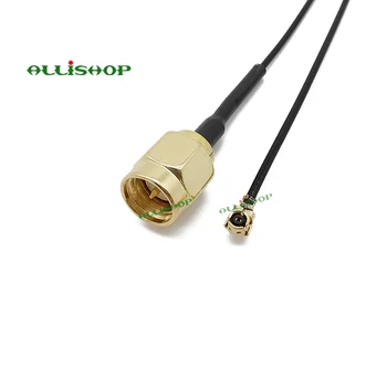 ALLISHOP 15 см IPX IPEX UFL към SMA plug удължителен кабел за Антена wifi за GSM GPS Коаксиален Адаптер 1,13 мм Коаксиален кабел рутер