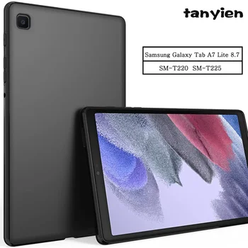Калъф За таблет Samsung Galaxy Tab A7 Lite 8,7 2021 SM-T220 SM-T225 T220 T225 Гъвкава Мека Силиконова Делото от черно TPU