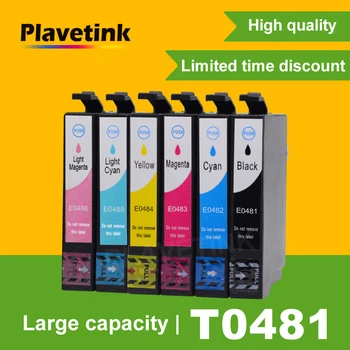 Plavetink T0481-T0486 Съвместими тонер Касети с мастило за Epson Stylus Photo R200 R220 R340 RX500 RX600 RX620 RX640 Принтери