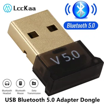 LccKaa USB Bluetooth 5,0 Безжичен Адаптер Bluetooth Приемник и Предавател с Bluetooth Аудио Адаптер Ключ за вашия Компютър PC, Лаптоп