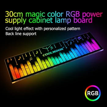 COOLMOON RGB Light Board за настолен КОМПЮТЪР, Шаси, Захранване, Малка 4-контактна Лента с променящите се цвят на Осветлението