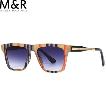 Реколта Квадратни Слънчеви Очила Ивица, Дамски И Мъжки Модни Луксозни Класически Маркови Дизайнерски Тенденция на Слънчеви Очила За Шофиране, Жените UV400