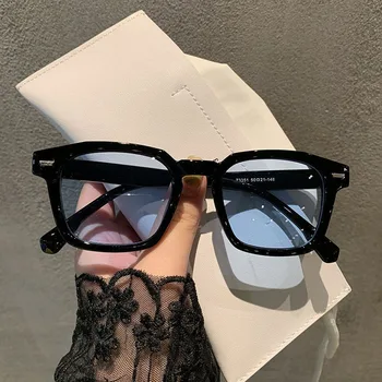 Нови Унисекс Правоъгълни Vintage Слънчеви Очила 2022 Модерен Дизайн Ретро Слънчеви Очила Дамски Дамски Слънчеви Очила Ежедневни Слънчеви Очила